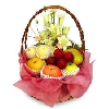 Fruit With Flowers in a beautiful basket