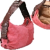 Pink Suede Leather Shoulder Bag