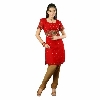 Hand Embroidered Red Georgette Suit