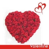 50 roses in Valentine Heart